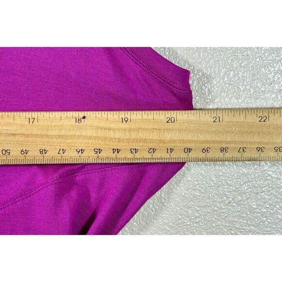 NWOT LOLE Magenta Purple Super Soft Stretch Jersey Knit Sophie Midi Dress Large - Picture 9 of 9